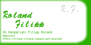 roland filipp business card